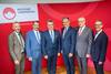 deutscher landkreistag © Deutscher Landkreistag Das Präsidium des deutschen Landkreistages (v.l.n.r.): Patrik Lauer, Sven Ambrosy, Dr. Achim Brötel, Thomas Karmasin und Götz Ulrich sowie Hauptgeschäftsführer Dr. Kay Ruge.