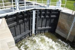 Die Unstrut-Schleuse Wendelstein wurde mit neuen Schleusentoren ausgestattet.