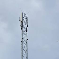 5G-Mast bei der Infra Zeitz