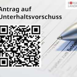 QR-Code Unterhaltsvorschüsse © Pressestelle Burgenlandkreis qr code jugendamt